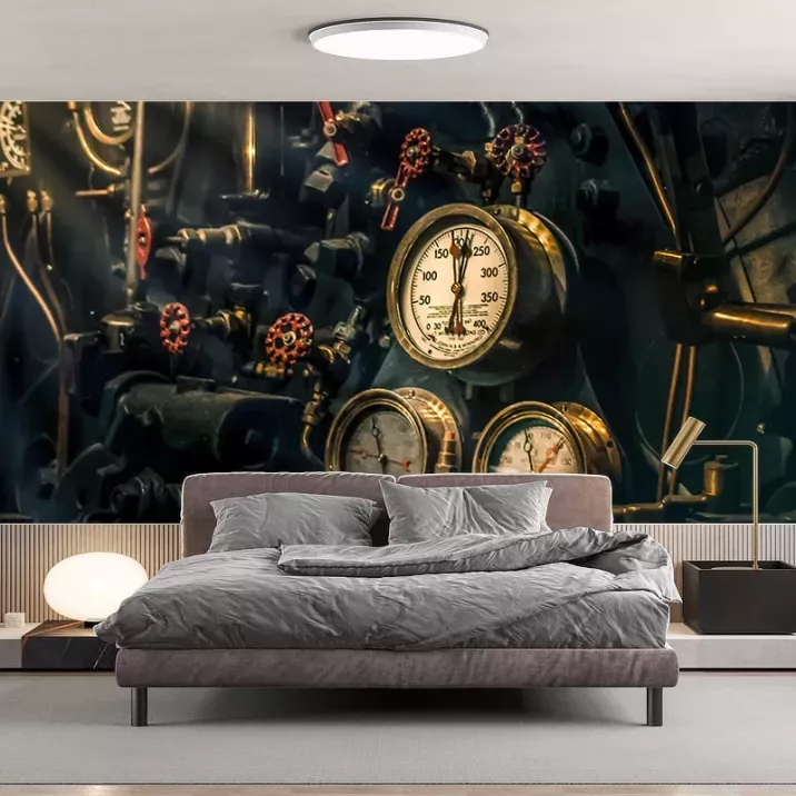 Papier Peint Panoramique Manomètres Tuyaux