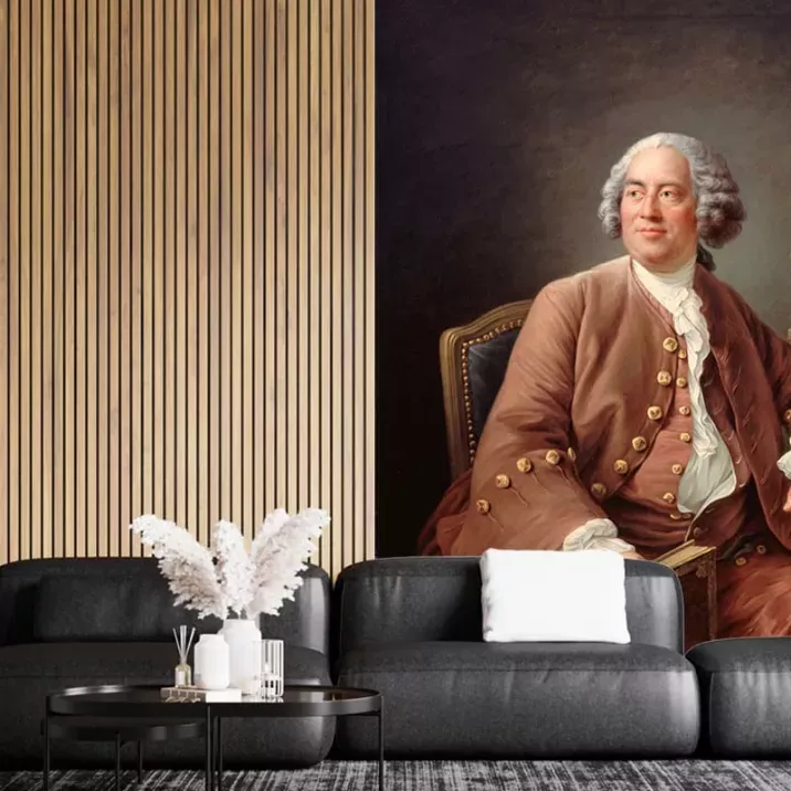 Papier Peint Panoramique Peinture 18e siècle François-Hubert Drouais - Portrait du sculpteur Edme Bouchardon