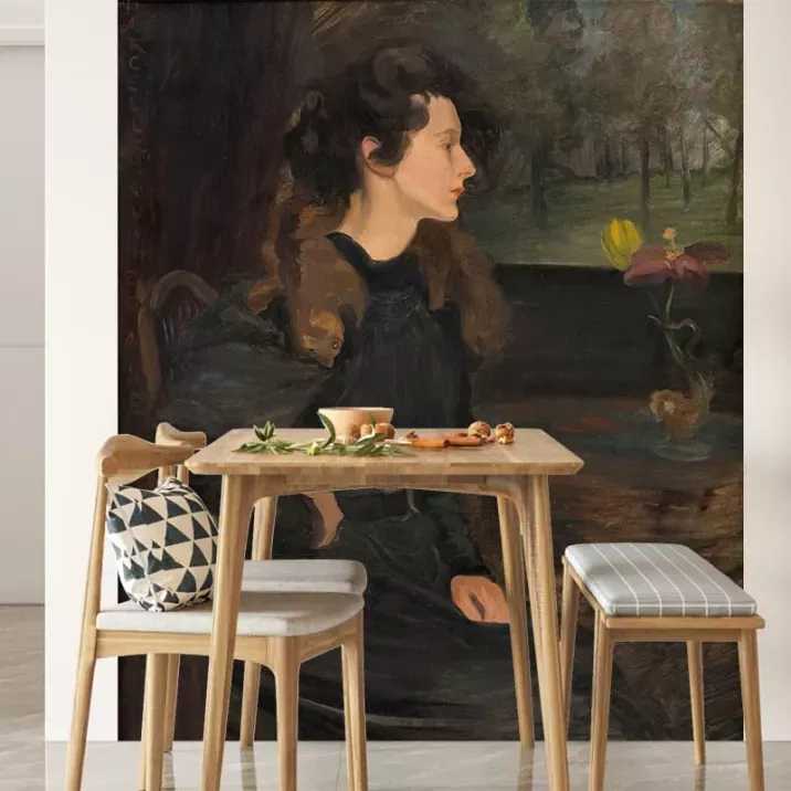 Papier Peint Panoramique Peinture 19e siècle Pierre Georges Jeanniot - Portrait de Marcelle Jeanniot