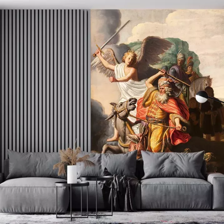 Papier Peint Panoramique Peinture 17e siècle Rembrandt - L'Ânesse du prophète Balaam