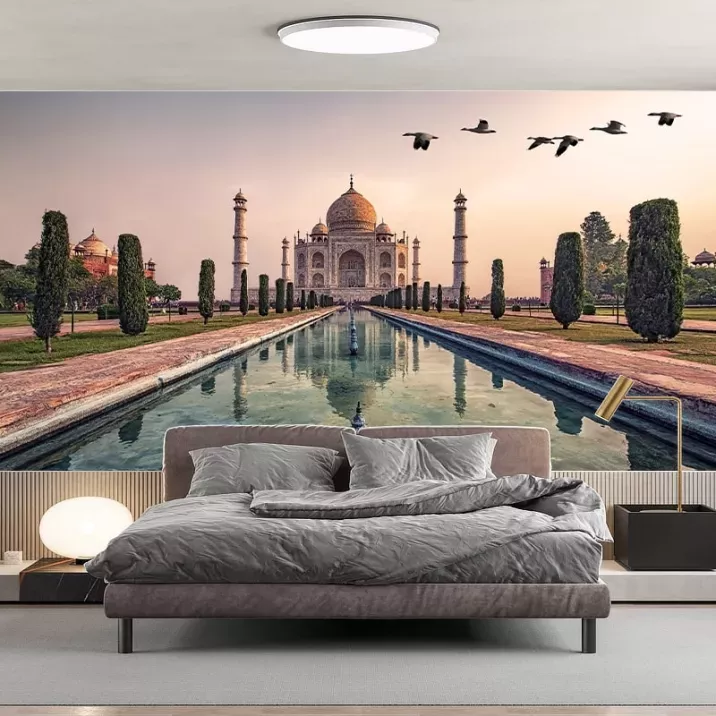 Papier Peint Panoramique Inde Taj Mahal