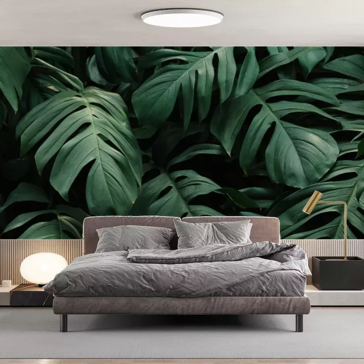 Papier peint Panoramique Feuilles tropicales