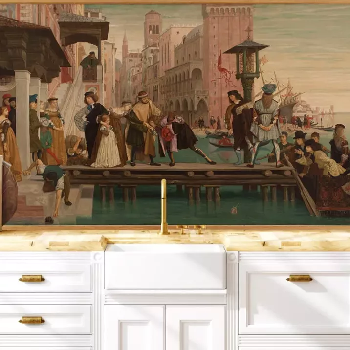 Papier Peint Panoramique Peinture 19e siècle James Tissot - Le départ de l'enfant prodigue