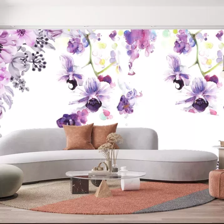 Papier Peint Panoramique Fleurs Orchidée