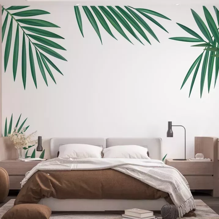 Papier Peint Panoramique Feuilles Palmier