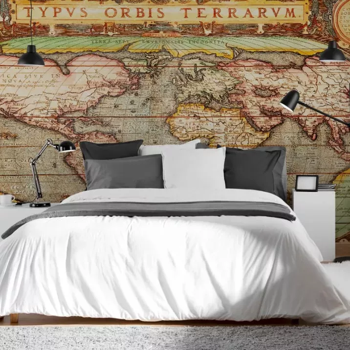 Papier Peint Panoramique Carte Ancienne 2