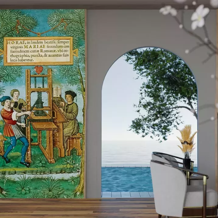 Papier Peint Panoramique Peinture 19e siècle - Imprimeurs