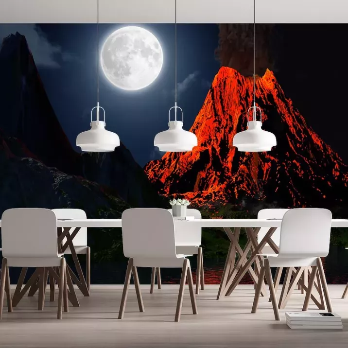 Papier Peint Panoramique Volcan