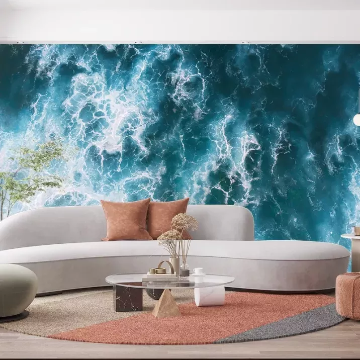 Papier Peint Panoramique Ocean Vagues