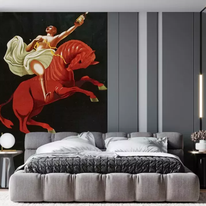 Papier Peint Panoramique Estampe - Affiche publicitaire Cinzano