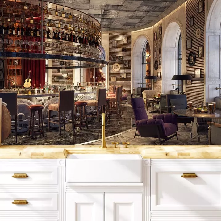 Papier Peint Panoramique Bar Jazz