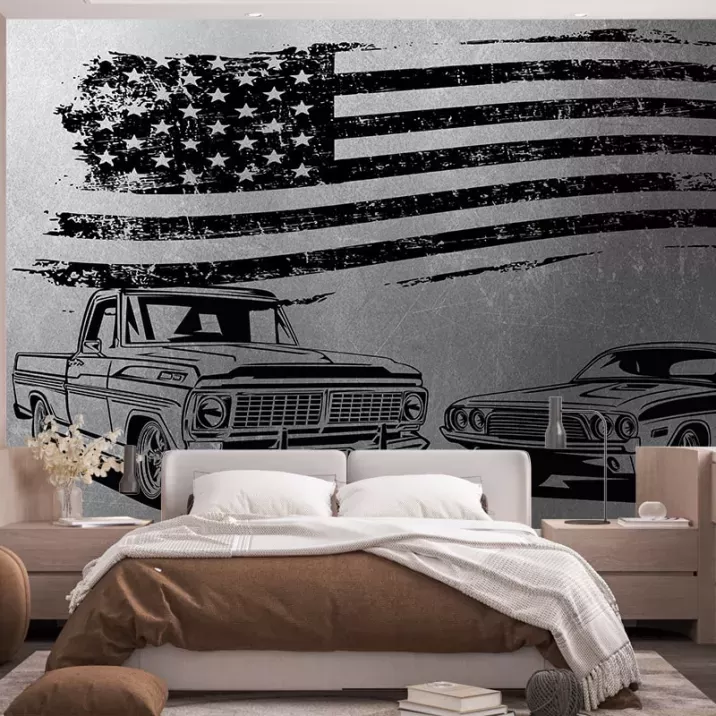 Papier Peint Panoramique Muscle Car USA