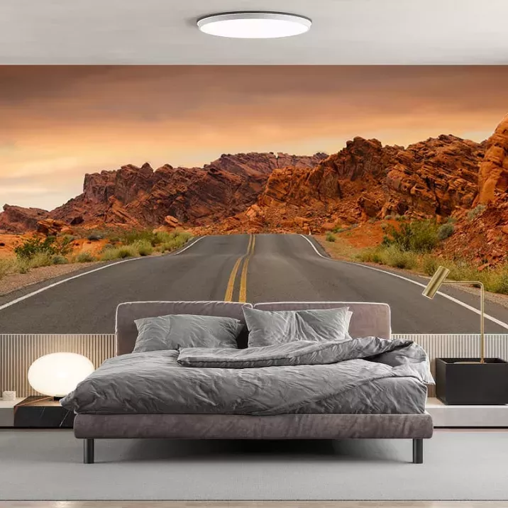 Papier Peint Panoramique Désert Route