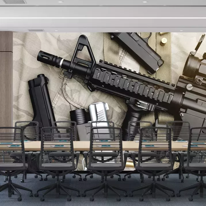 Papier Peint Panoramique Armes Militaires