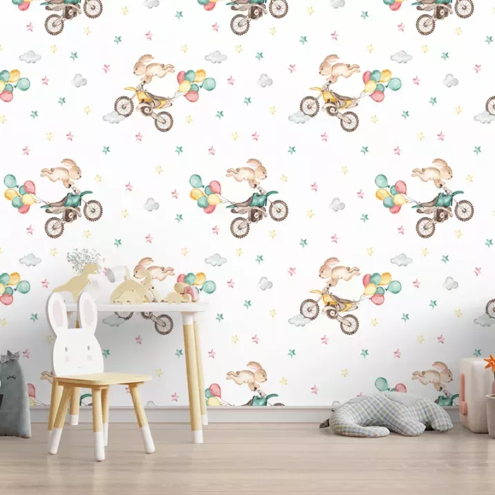 Papier Peint Panoramique Moto Cross Enfant