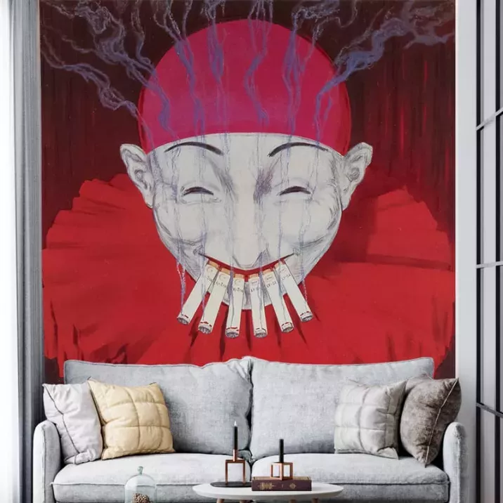 Papier Peint Panoramique Peinture - Publicité Cigarettes Fabriken