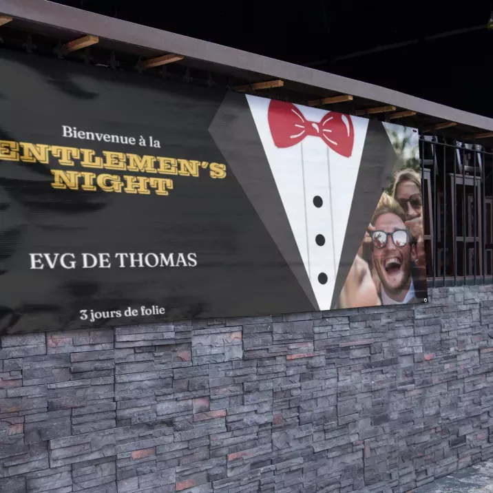 Banderole EVG & EVJF personnalisée - Photo, prénom et texte